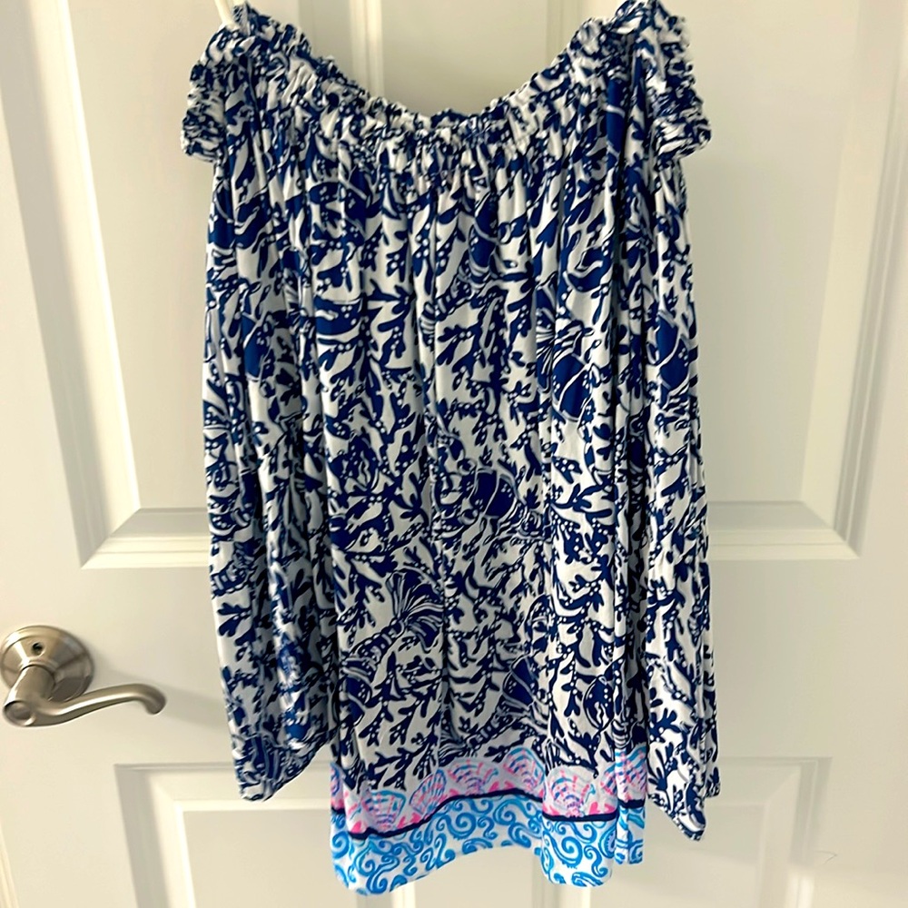Lilly Pulitzer off the shoulder shirt